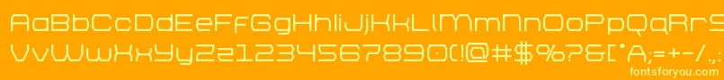 brettonbold Font – Yellow Fonts on Orange Background