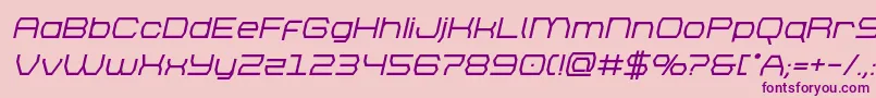 brettonboldital Font – Purple Fonts on Pink Background