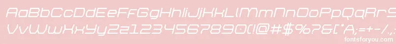 brettonboldital Font – White Fonts on Pink Background