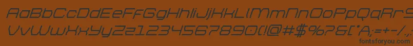 Шрифт brettonboldsuperital – чёрные шрифты на коричневом фоне