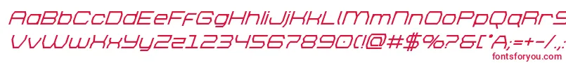 フォントbrettonboldsuperital – 白い背景に赤い文字