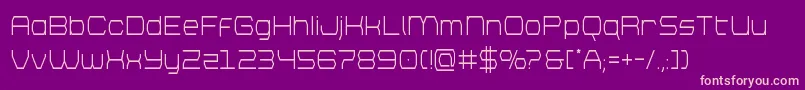 brettoncond Font – Pink Fonts on Purple Background