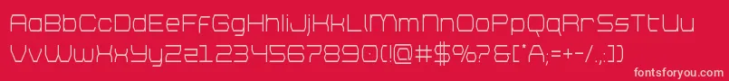 brettoncond Font – Pink Fonts on Red Background