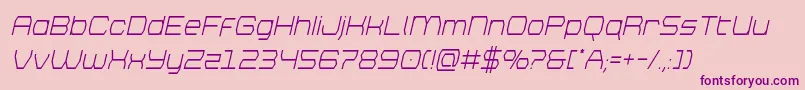 brettoncondital Font – Purple Fonts on Pink Background