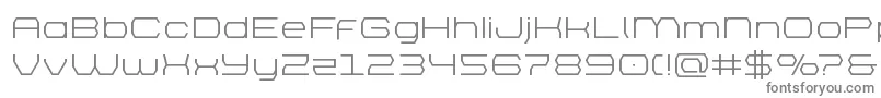 brettonexpand-fontti – harmaat kirjasimet valkoisella taustalla