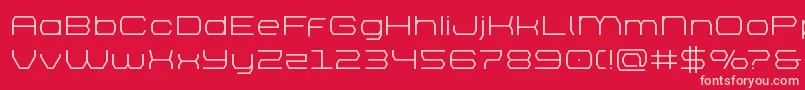 Police brettonexpand – polices roses sur fond rouge