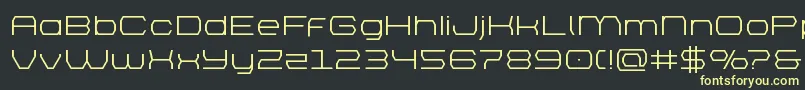 brettonexpand Font – Yellow Fonts on Black Background