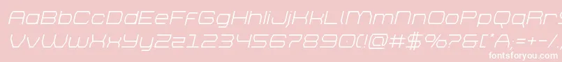 brettonital Font – White Fonts on Pink Background
