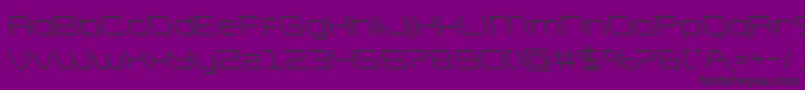 brettonleft Font – Black Fonts on Purple Background