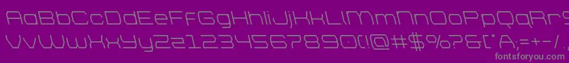 brettonleft Font – Gray Fonts on Purple Background