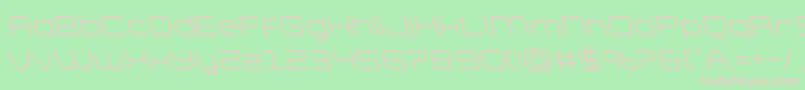 brettonleft Font – Pink Fonts on Green Background