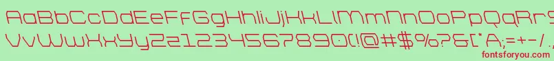 brettonleft Font – Red Fonts on Green Background