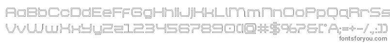 brettonout-fontti – harmaat kirjasimet valkoisella taustalla