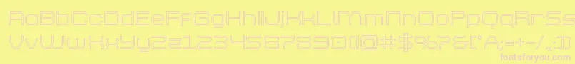 brettonout Font – Pink Fonts on Yellow Background