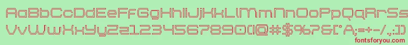 brettonout Font – Red Fonts on Green Background