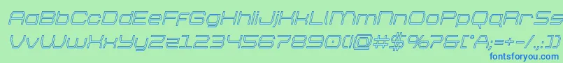 More about brettonoutital Font brettonoutital Font – Blue Fonts on Green Background