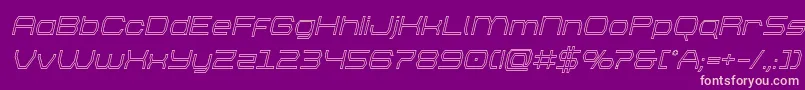 brettonoutital Font – Pink Fonts on Purple Background