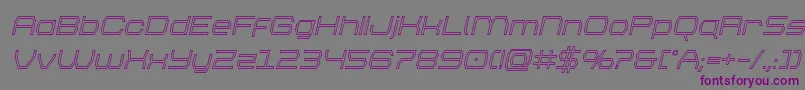 brettonoutital-Schriftart – Violette Schriften auf grauem Hintergrund