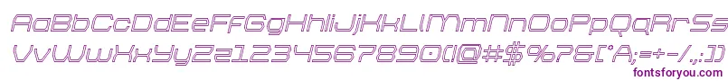 brettonoutital Font – Purple Fonts on White Background