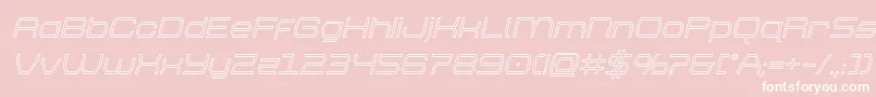 brettonoutital Font – White Fonts on Pink Background