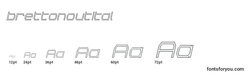 Brettonoutital Font Sizes