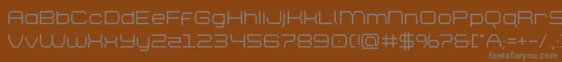 brettonsemibold Font – Gray Fonts on Brown Background