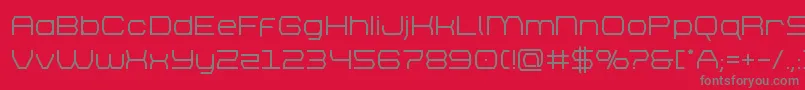 brettonsemibold Font – Gray Fonts on Red Background