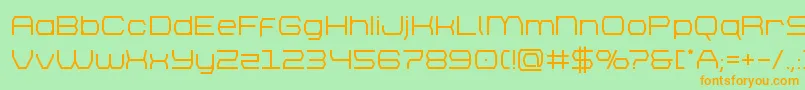 brettonsemibold Font – Orange Fonts on Green Background