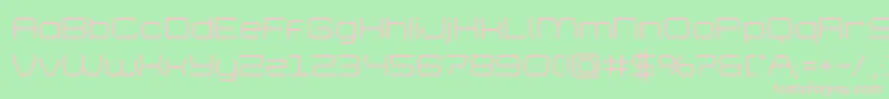 brettonsemibold Font – Pink Fonts on Green Background