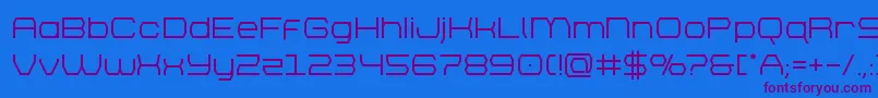 brettonsemibold Font – Purple Fonts on Blue Background