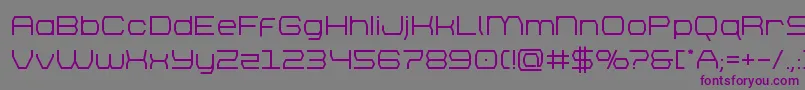 brettonsemibold Font – Purple Fonts on Gray Background