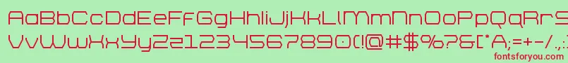 brettonsemibold Font – Red Fonts on Green Background