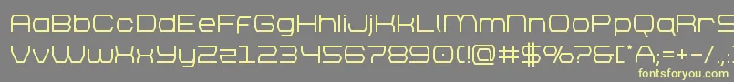 brettonsemibold Font – Yellow Fonts on Gray Background