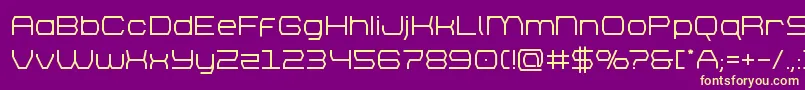 brettonsemibold Font – Yellow Fonts on Purple Background