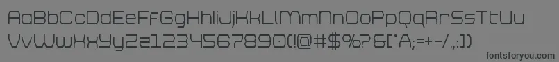 フォントbrettonsemiboldcond – 黒い文字の灰色の背景