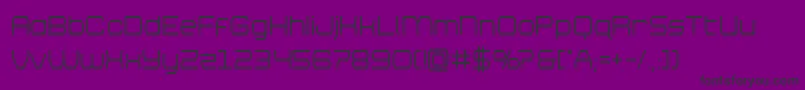 brettonsemiboldcond Font – Black Fonts on Purple Background