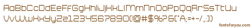 brettonsemiboldcond-fontti – ruskeat fontit valkoisella taustalla