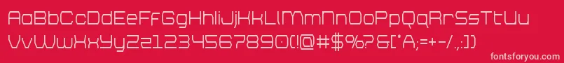 brettonsemiboldcond Font – Pink Fonts on Red Background
