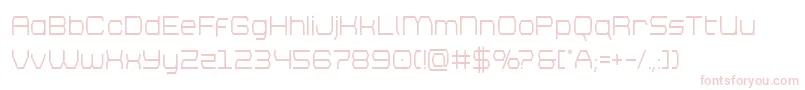 brettonsemiboldcond Font – Pink Fonts on White Background