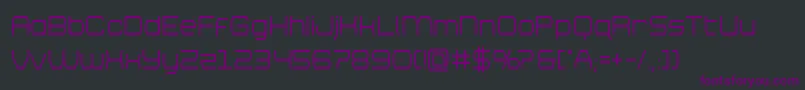 brettonsemiboldcond Font – Purple Fonts on Black Background