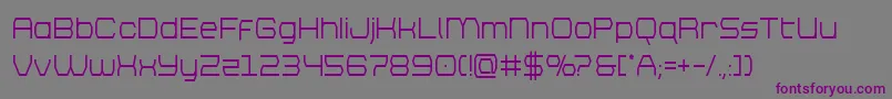 brettonsemiboldcond-fontti – violetit fontit harmaalla taustalla