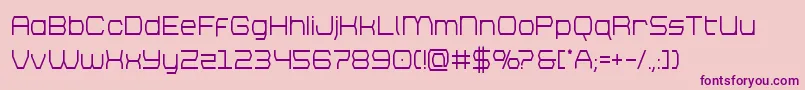 brettonsemiboldcond Font – Purple Fonts on Pink Background
