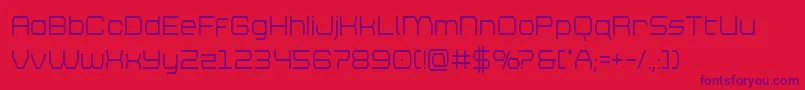 brettonsemiboldcond Font – Purple Fonts on Red Background