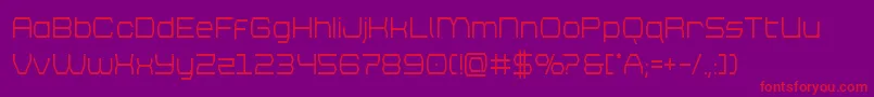 brettonsemiboldcond Font – Red Fonts on Purple Background