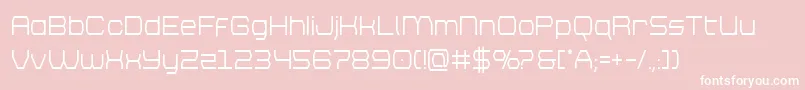 brettonsemiboldcond Font – White Fonts on Pink Background