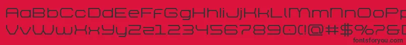brettonsemiboldexpand Font – Black Fonts on Red Background