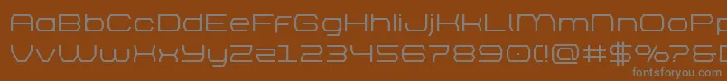 brettonsemiboldexpand Font – Gray Fonts on Brown Background
