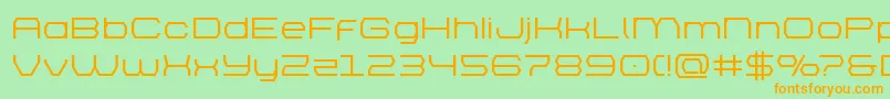 brettonsemiboldexpand Font – Orange Fonts on Green Background