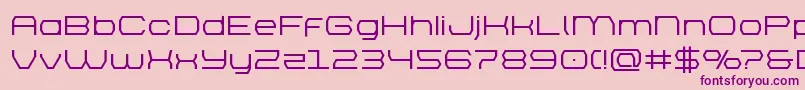 brettonsemiboldexpand-Schriftart – Violette Schriften auf rosa Hintergrund