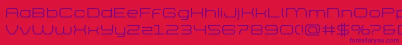 brettonsemiboldexpand Font – Purple Fonts on Red Background